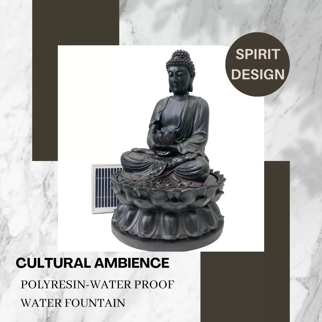 Solar Buddha Water Feature Water Fountain F821A1 - Image 2