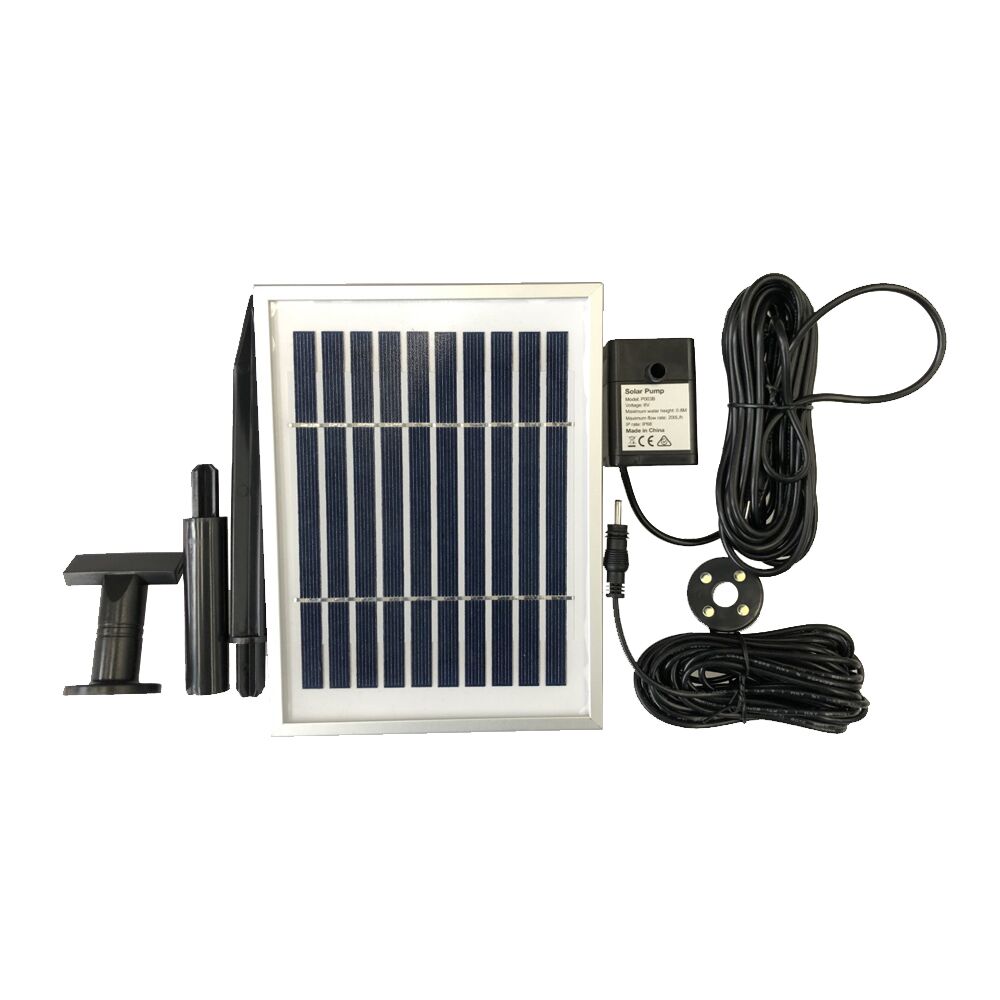 Flaming Ball Pump Solar Panel Light