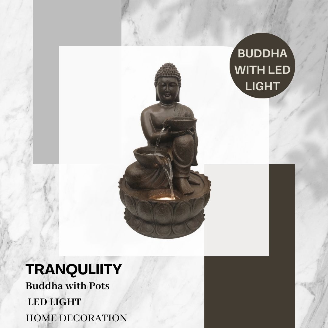 Buddha with Pots Water Feature Water Fountain DW208026 - Image 5