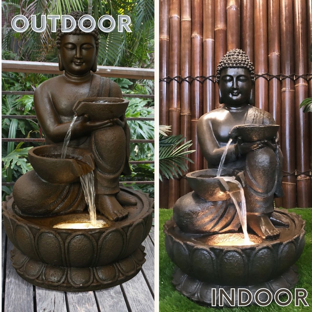 Buddha with Pots Water Feature Water Fountain DW208026 - Image 2