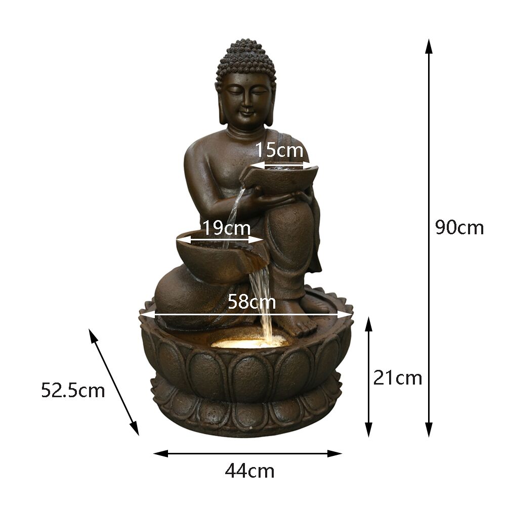 Buddha with Pots Water Feature Water Fountain DW208026 - Image 8
