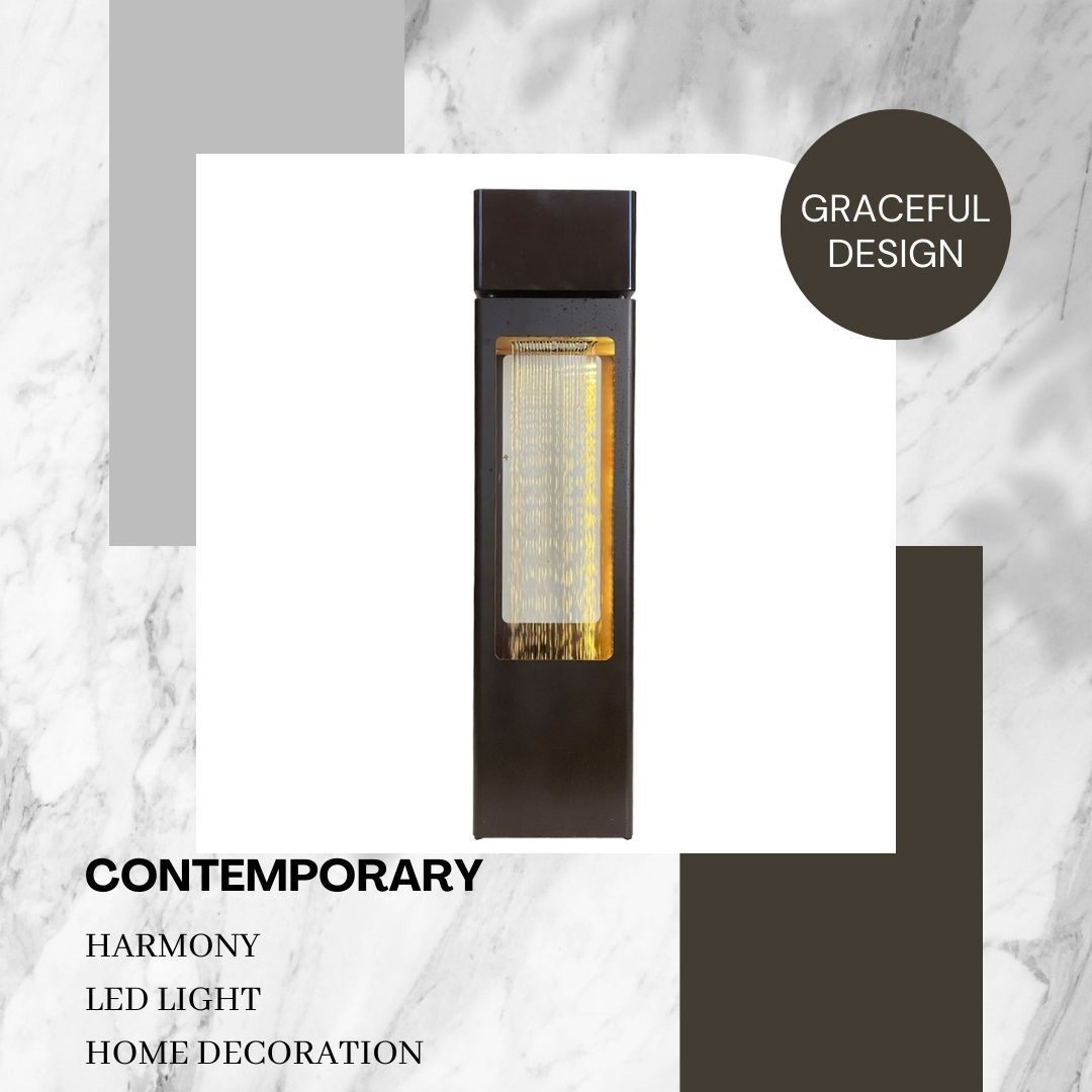 Tranquil Rain Metal Pillar Water Feature Water Fountain MCLST311 - Image 8