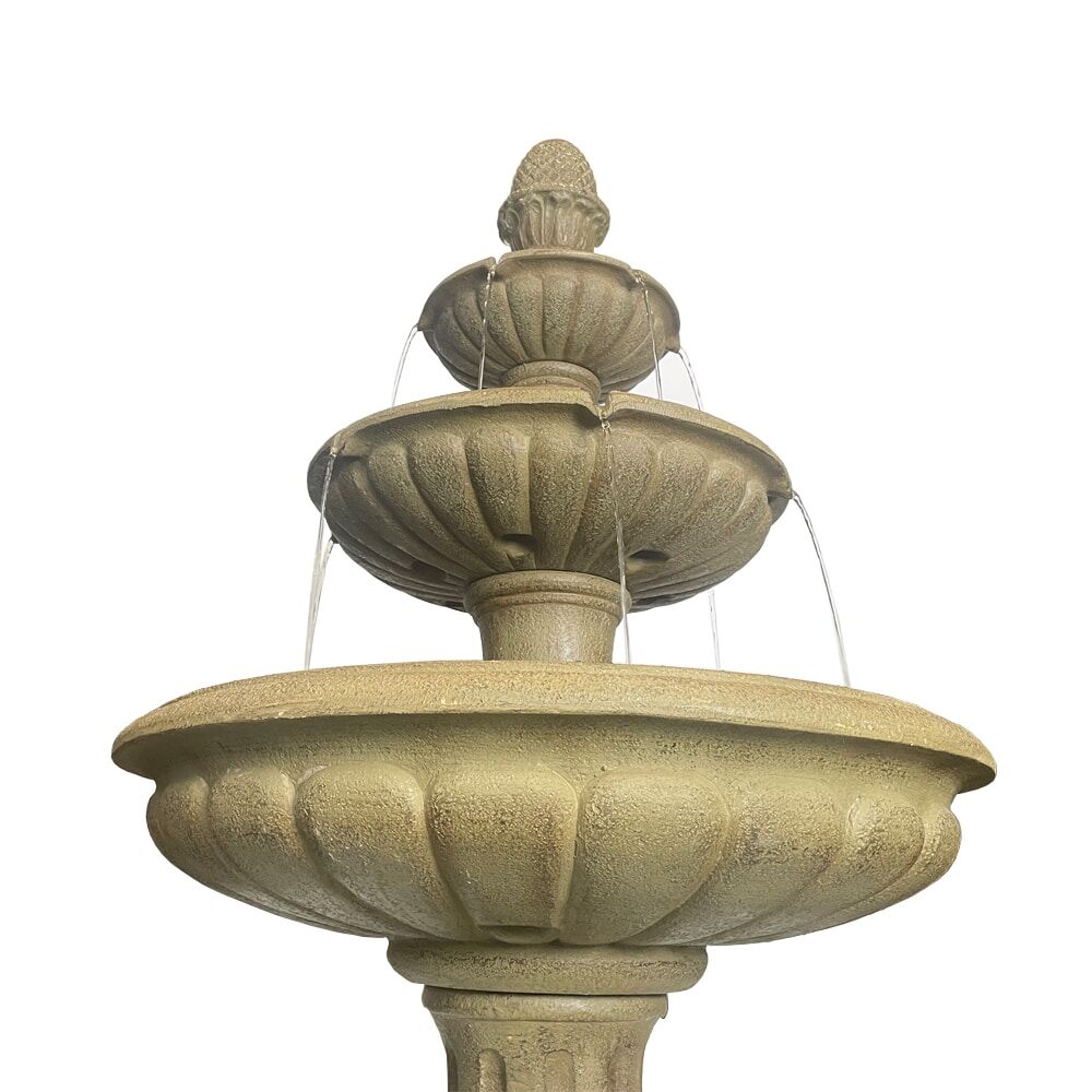 Classic 3-Tier Bird Bath Water Fountain Water Feature MZ13017GA - Image 2