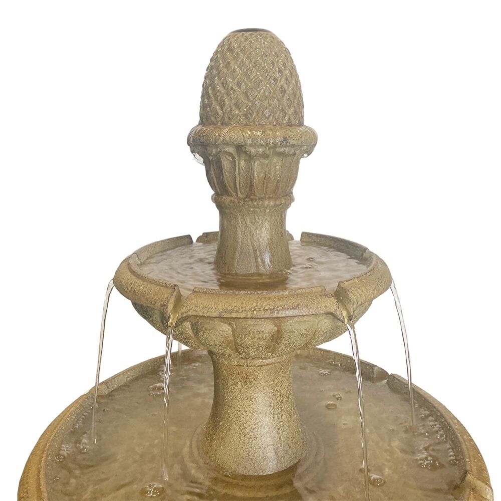 Classic 3-Tier Bird Bath Water Fountain Water Feature MZ13017GA - Image 3