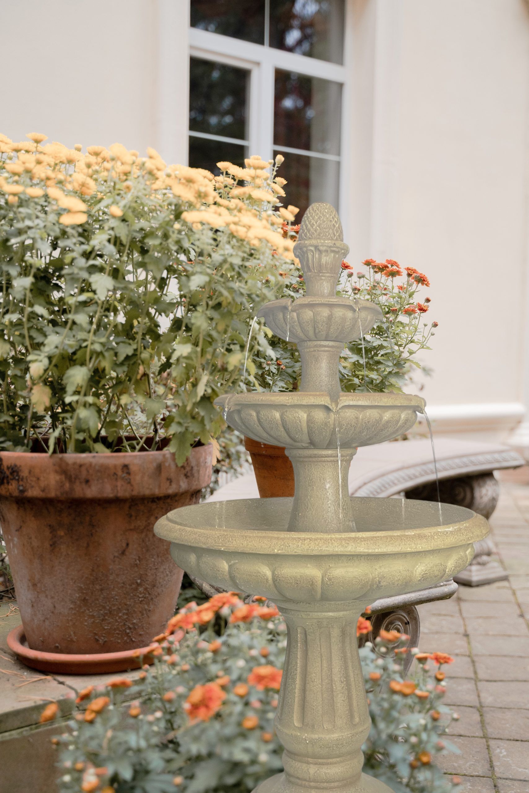 Classic 3-Tier Bird Bath Water Fountain Water Feature MZ13017GA - Image 5