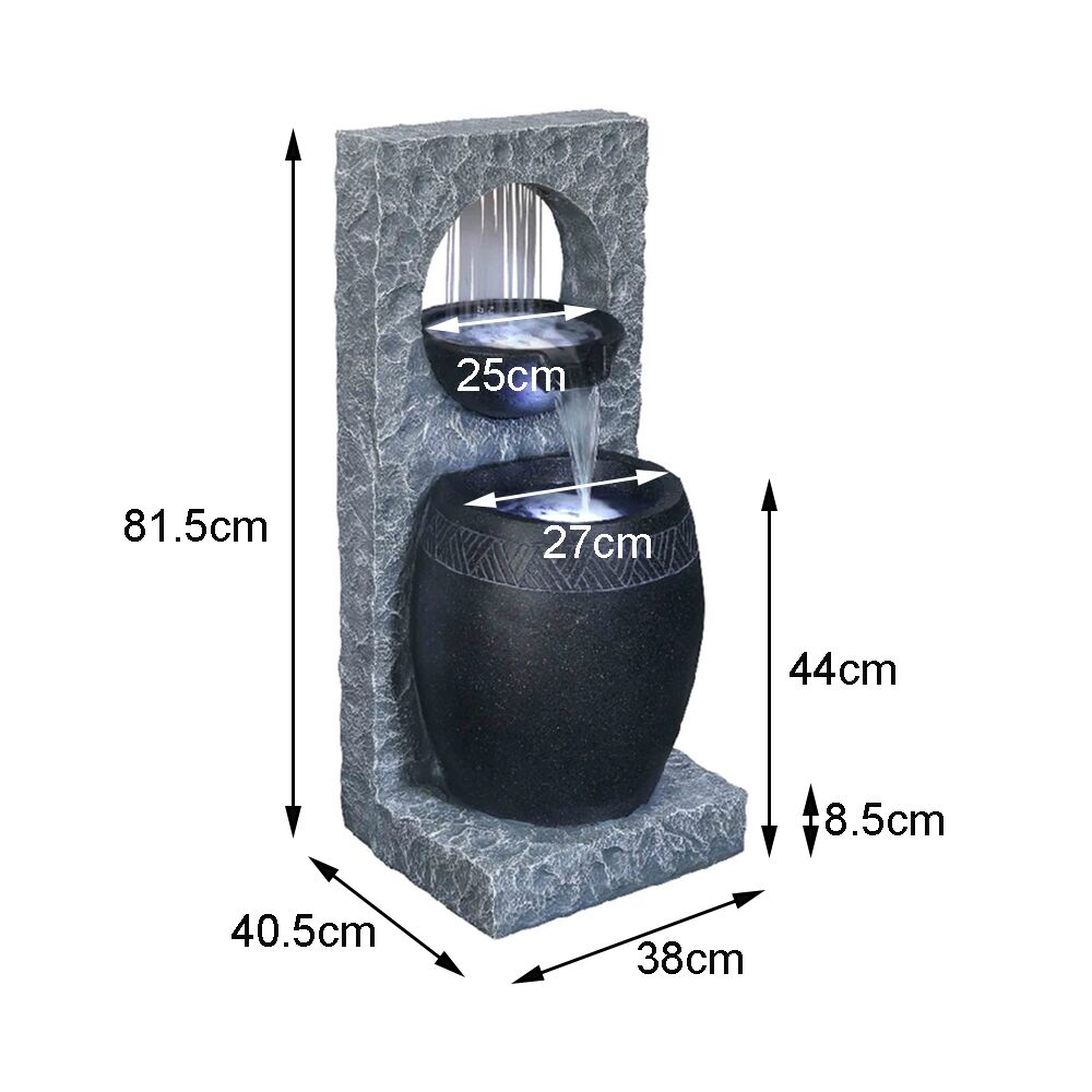 Peaceful Rain Water Fountain Water Feature DW185050 - Image 8