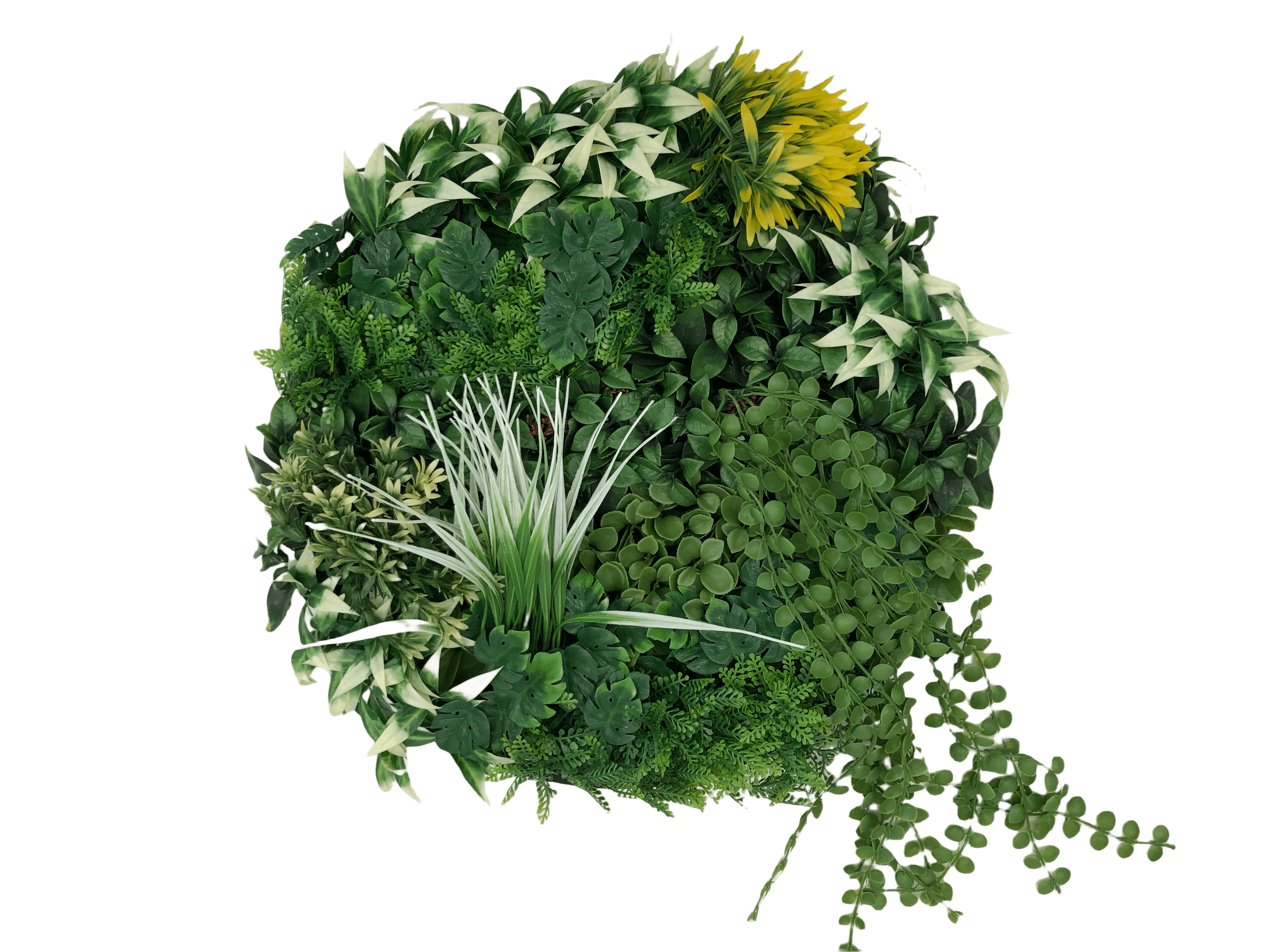 R007-50 Artificial Flower Green Wall Disc UV 50CM