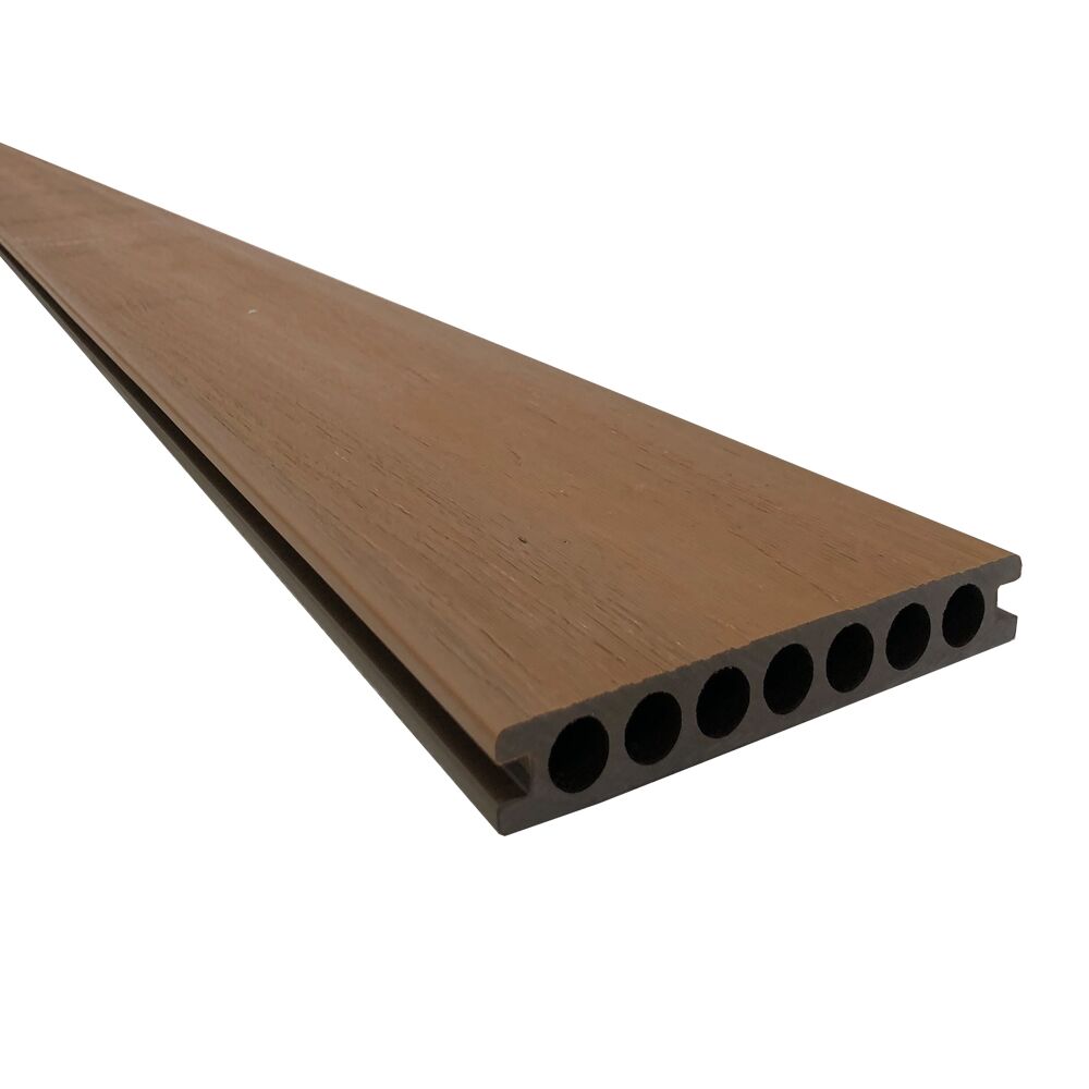 2.2m Composite Hollow Decking Double Side ( Teak / Walnut ) - Image 5