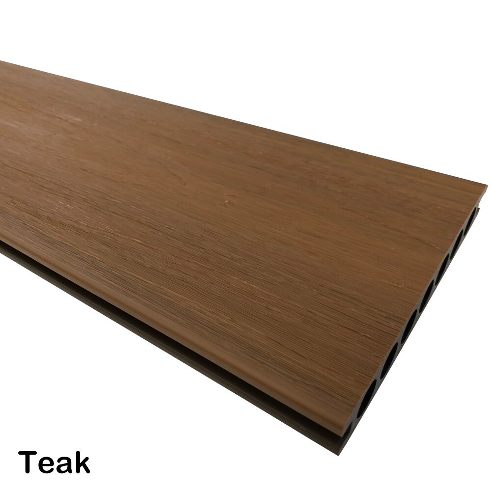 2.2m Composite Hollow Decking Double Side ( Teak / Walnut ) - Image 2