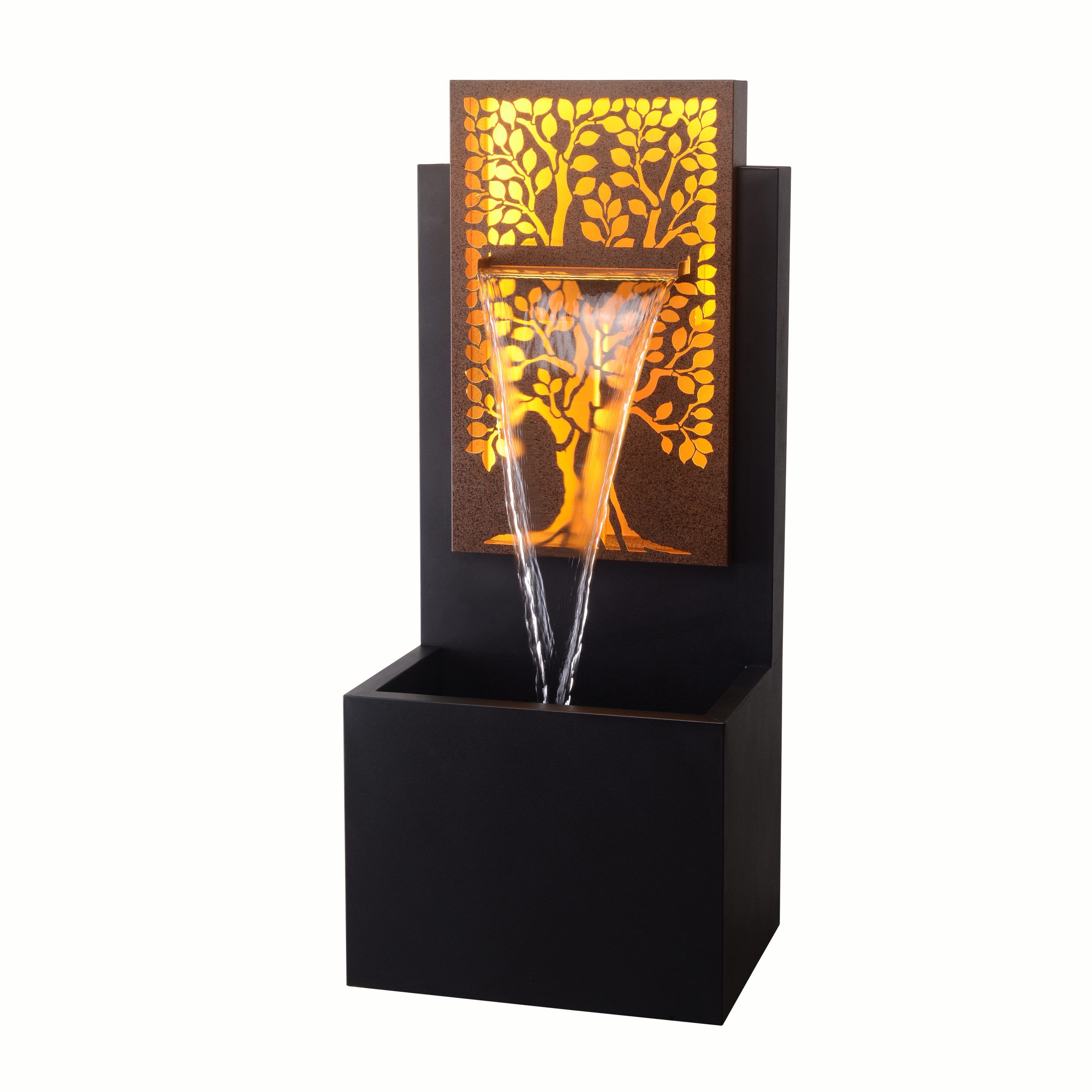 Eternal Tree MCLST686 Metal Water Feature Black