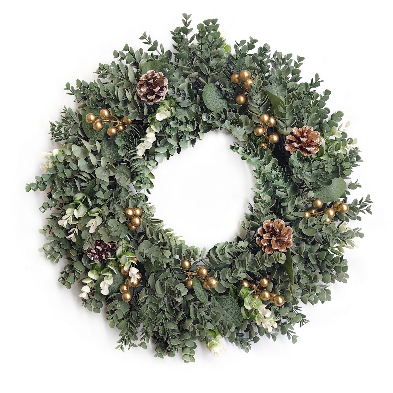 Christmas Eucalyptus Golden Wreath CCGQ008