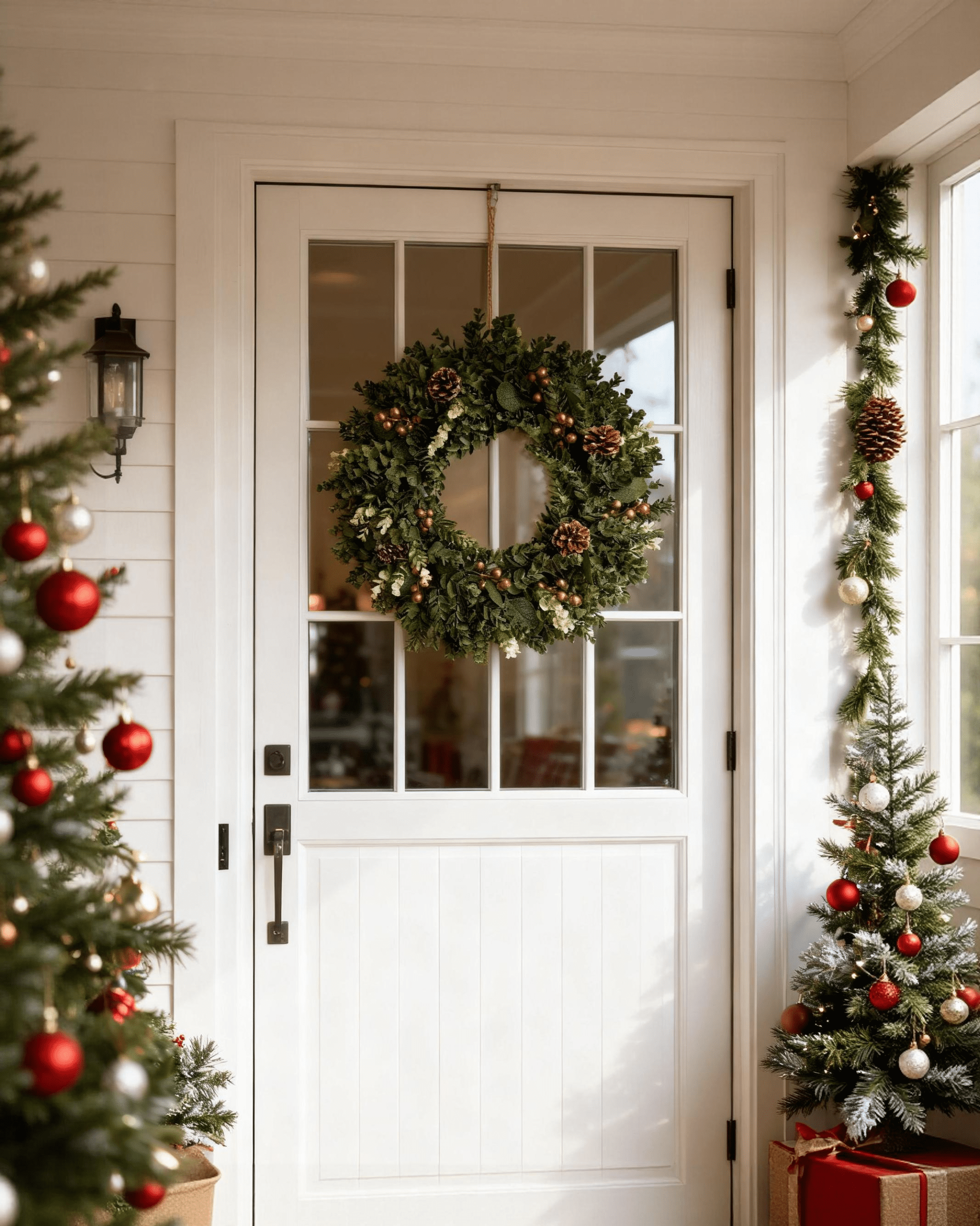 Christmas Eucalyptus Golden Wreath CCGQ008 - Image 3