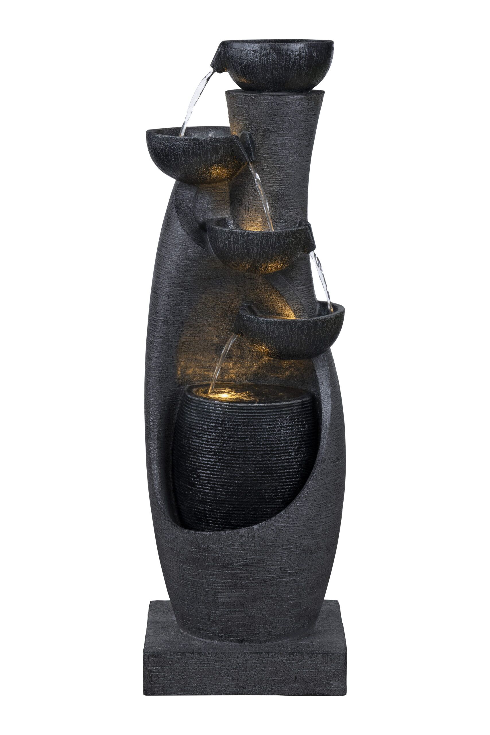DW259014 Eclipse Modern Cascading Bowl Water Feature