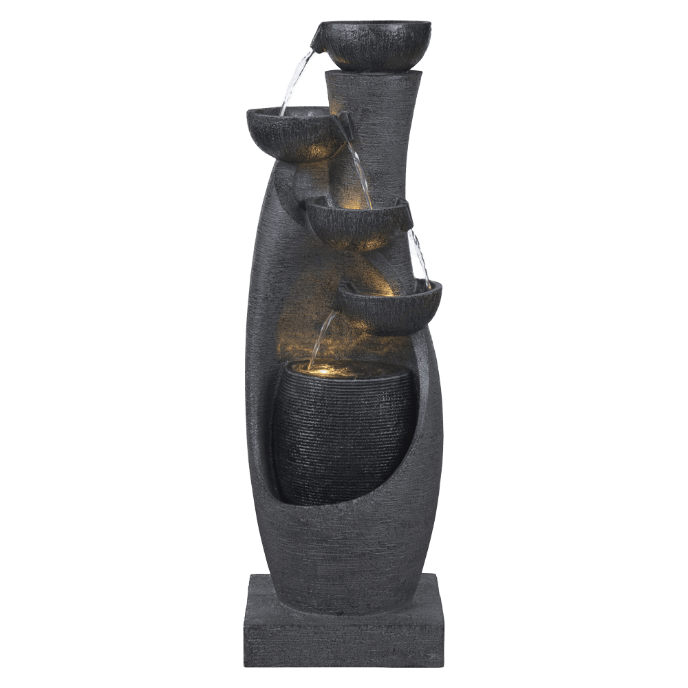 DW259014 Eclipse Modern Cascading Bowl Water Feature