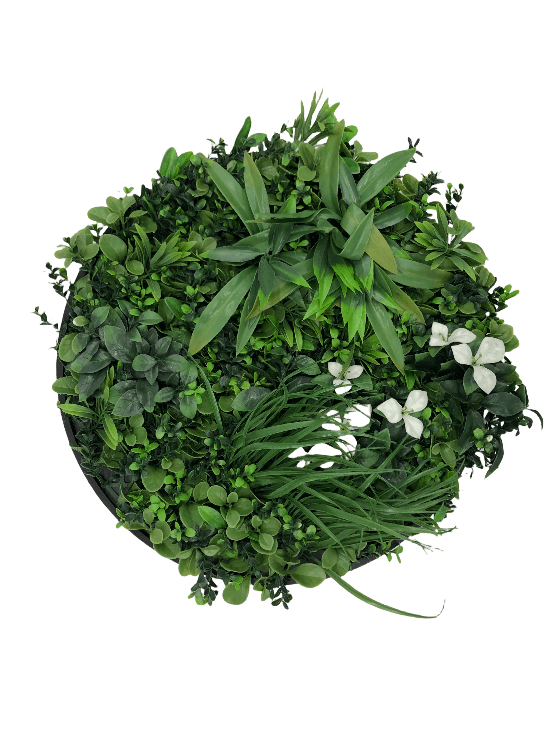 R011-50 Artificial Flower Green Wall Disc UV 50CM