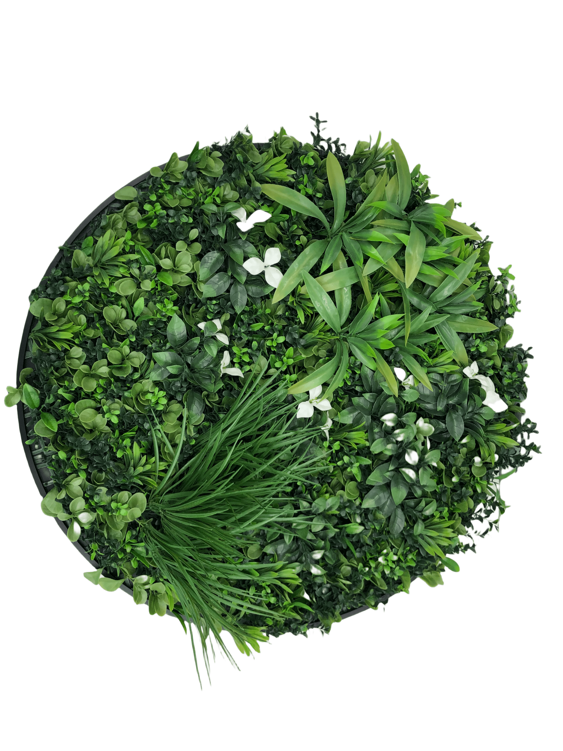 R011-75 Artificial Flower Green Wall Disc UV 75CM